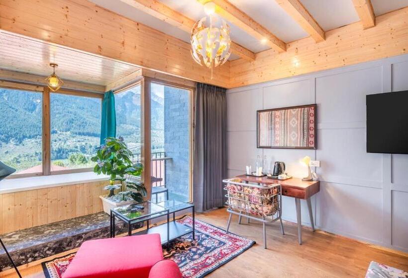 اتاق استاندارد با تخت بزرگ, Echor Himalayan Heights Luxe Manali