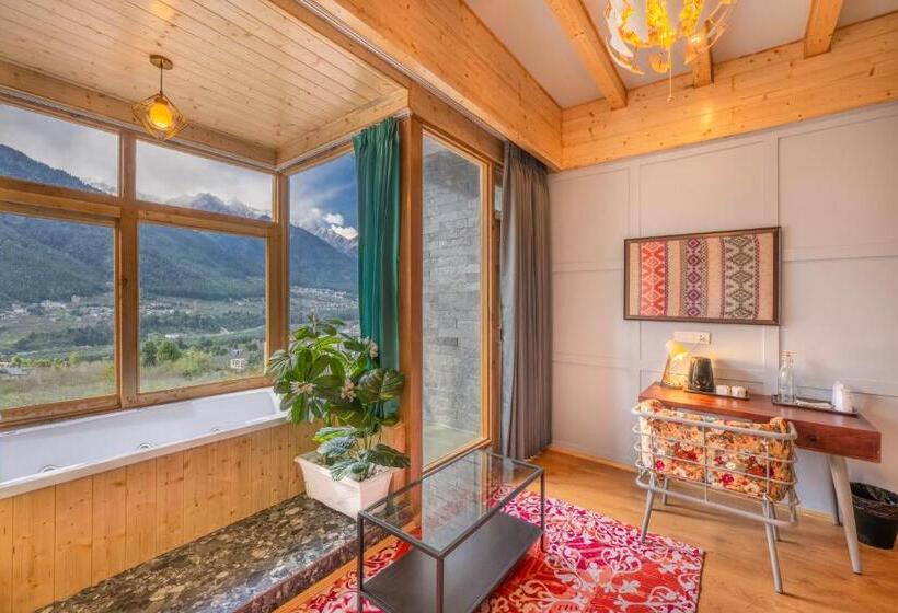 اتاق استاندارد با تخت بزرگ, Echor Himalayan Heights Luxe Manali