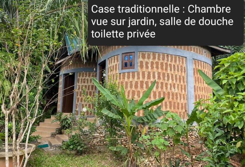 اتاق استاندارد با چشم‌انداز باغ, Lodge Au Paradis Fleuri