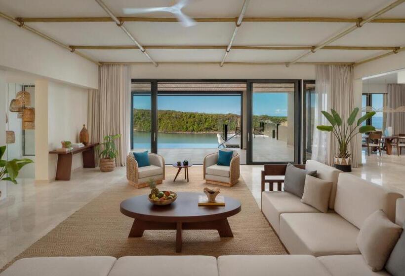 带4个卧室的公寓, Six Senses La Sagesse