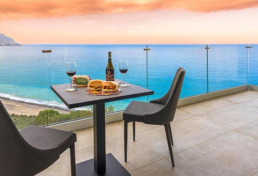 디럭스 테라스 룸 바다 전망, Emerald Hotel Residence Cefalù