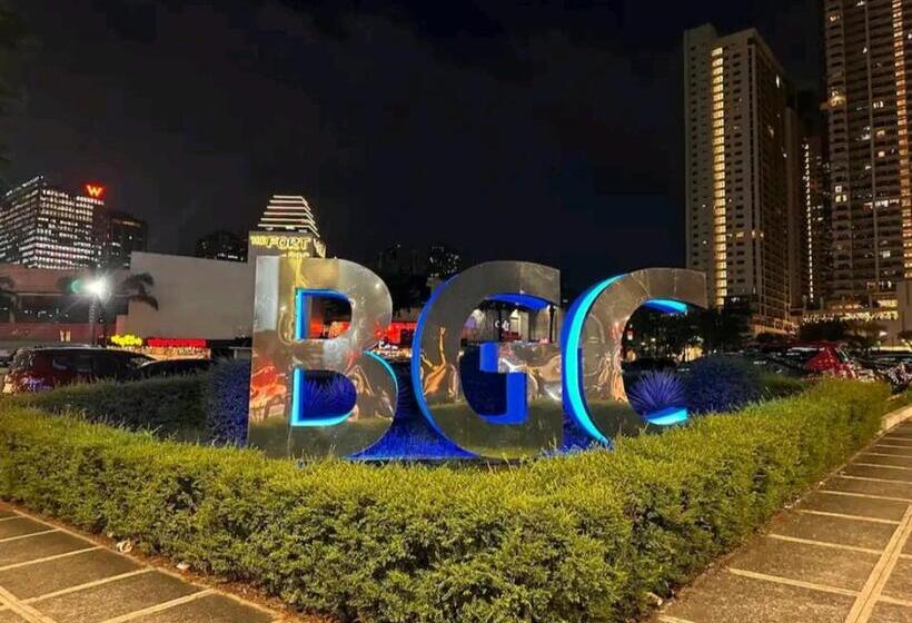 침실 1개 풀장 전망 아파트, L1 Twin Bed Staycation In Bonifacio Global City 5