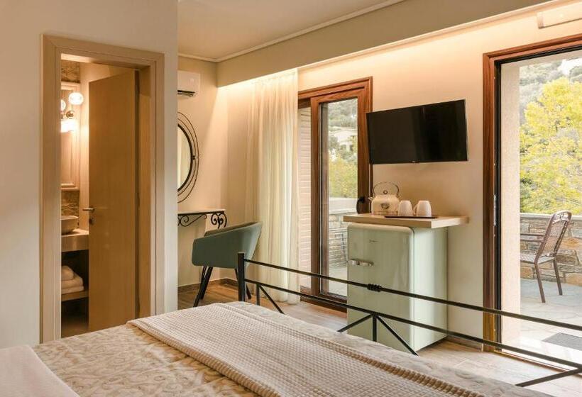 带海景的豪华间, Paramithenio Village Beach Resort & Spa