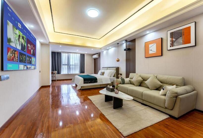 Quarto Deluxe, East Maple International Apartment   Guangzhou Luogang Wanda Plaza Suyuan Metro Station