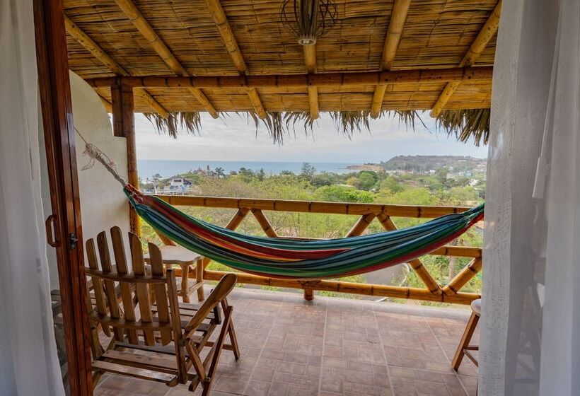 オーシャンビューデラックスルームバルコニー付き, Nativa Bambu Ecolodge