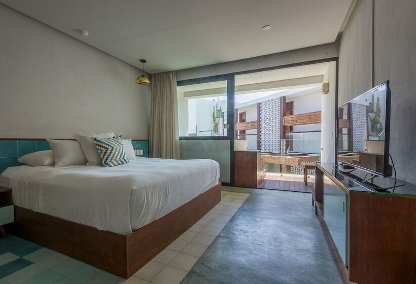 プールの見えるデラックスルーム, O  Tulum Boutique Hotel   Adults Only