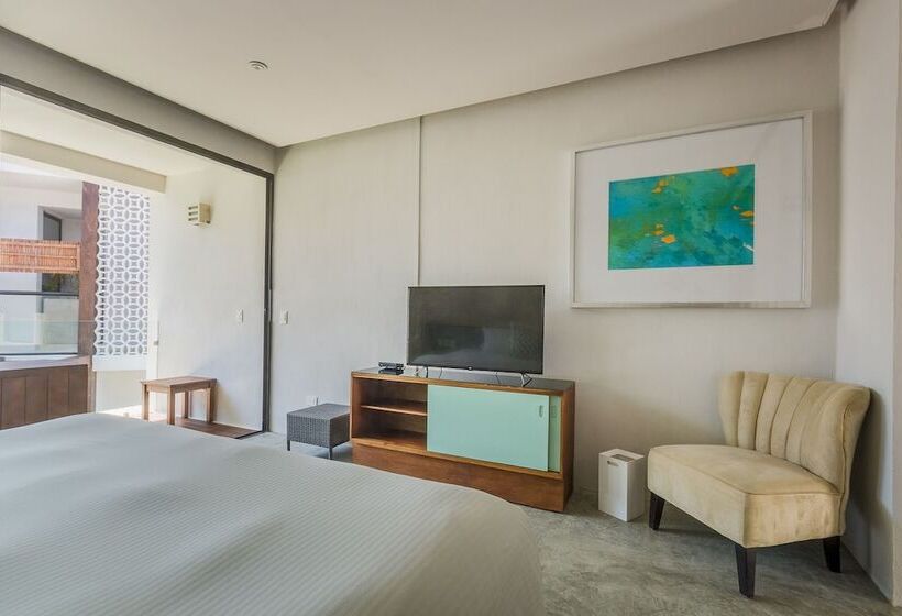 プールの見えるデラックスルーム, O  Tulum Boutique Hotel   Adults Only