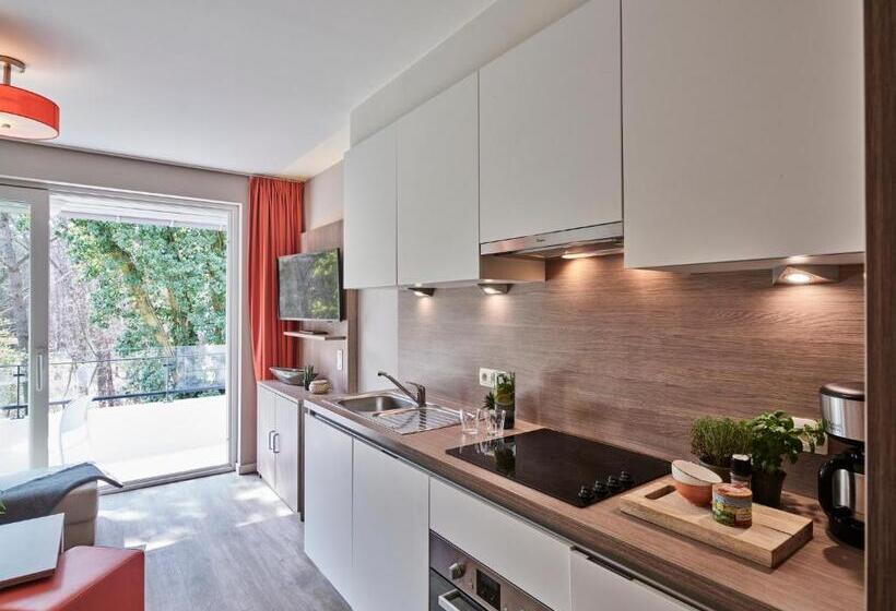 2人卧室家庭公寓, Green Resort Limburg