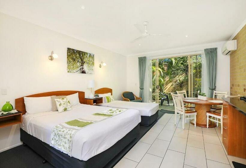 带花园景观的标准工作室, Caboolture Riverlakes Boutique Motel