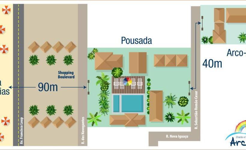Apartamento 1 Dormitório, Arco Iris Chalés I