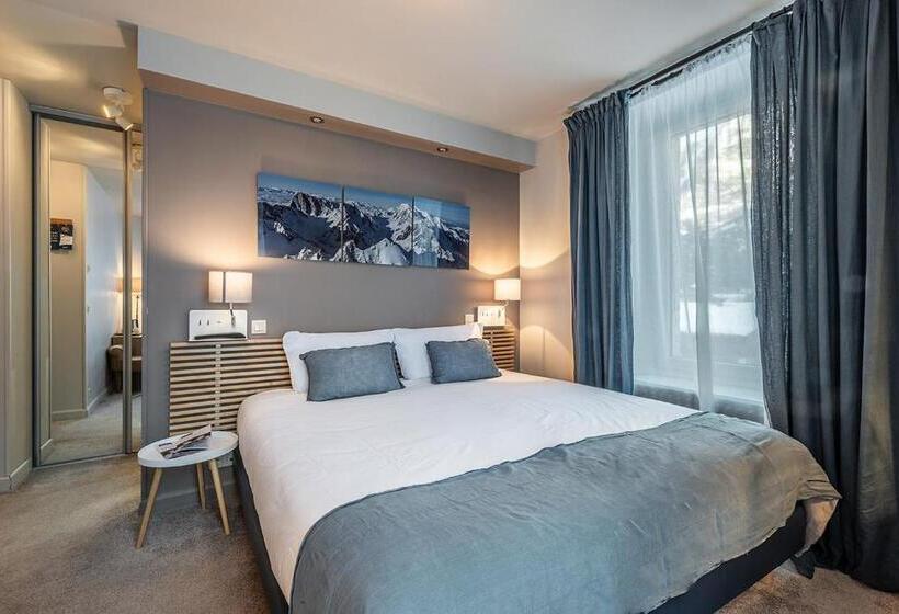 اتاق استاندارد با چشم‌انداز, Eden Hotel, Apartments And Chalet Chamonix Les Praz