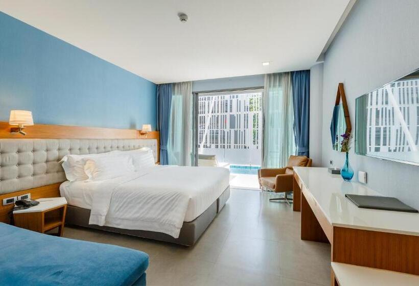 풀장 전망 디럭스 룸, Bluesotel Krabi Aonang Beach  Sha Extra Plus