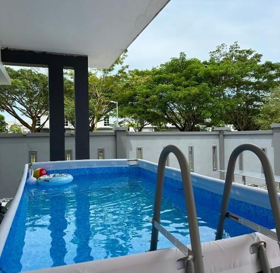 Дом 1 Спальня, Lux Villa 6rm 12 To 22 Pax Wifi Netflix Bbq Steamboat Games Beach Water Park