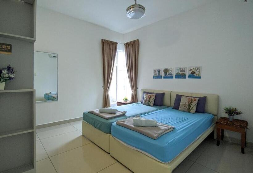 Дом 1 Спальня, Lux Villa 6rm 12 To 22 Pax Wifi Netflix Bbq Steamboat Games Beach Water Park