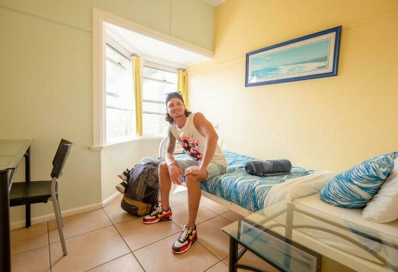 스탠다드 싱글 룸 공동욕실, Ozzie Pozzie Backpackers   Port Macquarie Yha