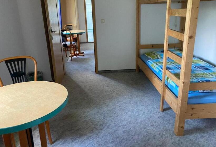 חדר סטנדרד יחיד חדר אמבטיה משותף, Monteurzimmer Alte Schule Heberndorf 1