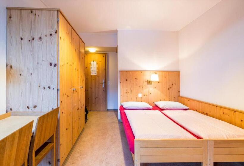 带阳台的标准单人间, Davos Youth Hostel
