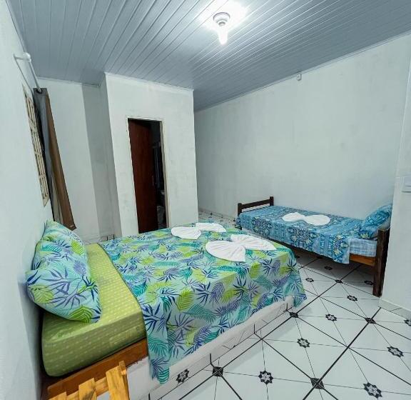Quarto Triplo Estandar com Sacada, Pousada Sempre Viva Lençóis