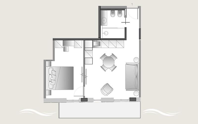 Deluxe Appartement met 1 Slaapkamer, A Mare Boutique Hotel & Spa