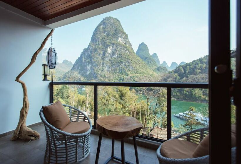 标准间带江景, Li River Resort
