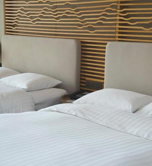 اتاق لوکس با چشم‌انداز دریا, Shenzhen Marriott Hotel Golden Bay