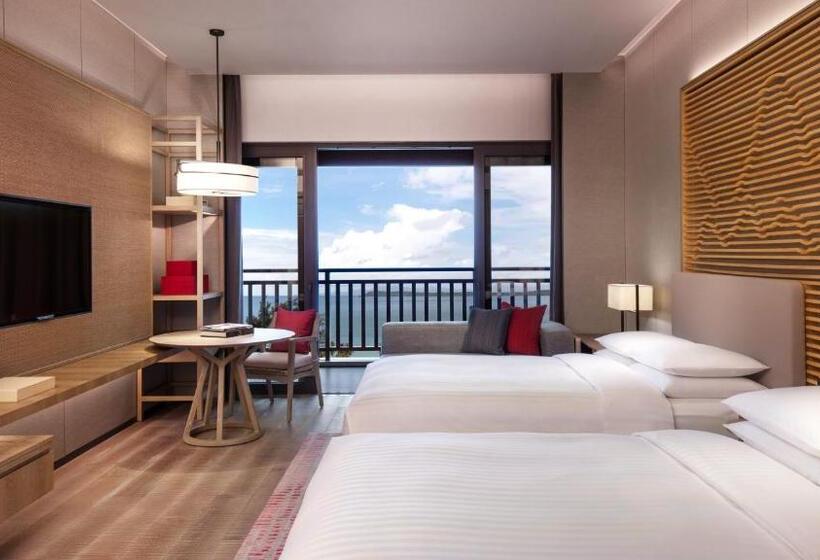 اتاق استاندارد با چشم‌انداز دریا, Shenzhen Marriott Hotel Golden Bay