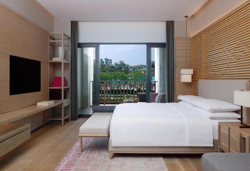 اتاق اجرایی با تخت بزرگ, Shenzhen Marriott Hotel Golden Bay