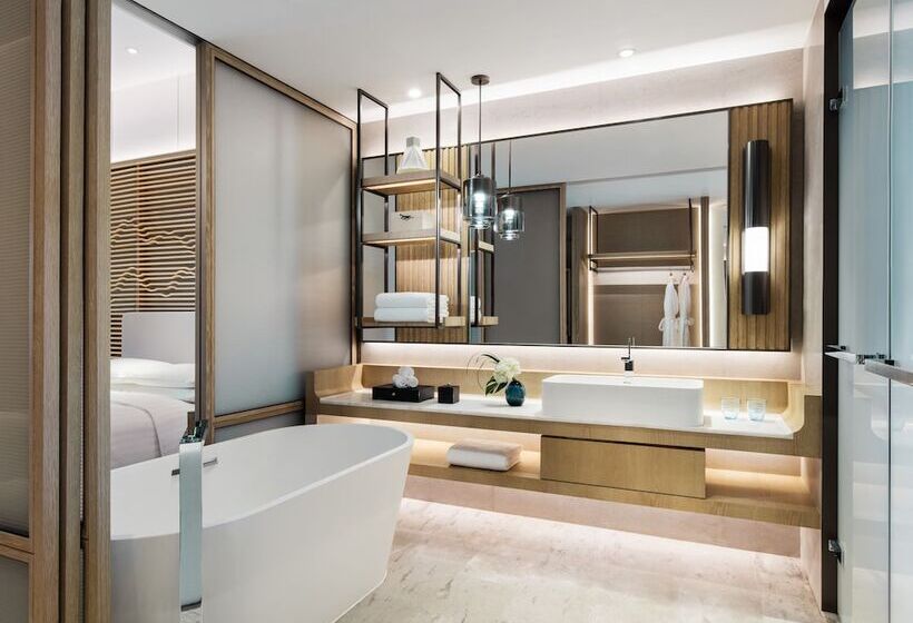 اتاق استاندارد با 2 تخت دوبل, Shenzhen Marriott Hotel Golden Bay