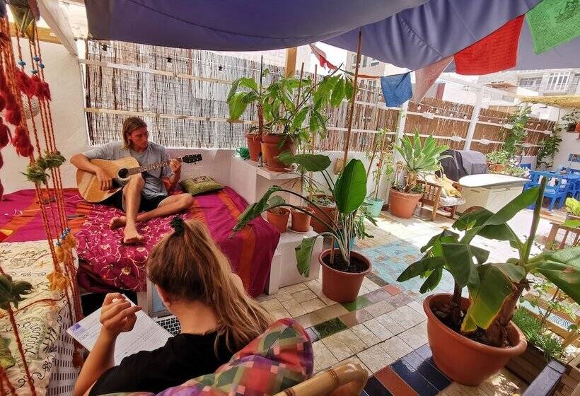 バス共有のスタンダードルーム, La Ventana Azul Surf Hostel