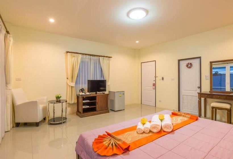 디럭스 룸 킹사이즈 침대, Alisa Krabi Hotel Sha Plus
