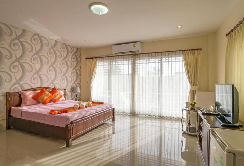 디럭스 룸 킹사이즈 침대, Alisa Krabi Hotel Sha Plus
