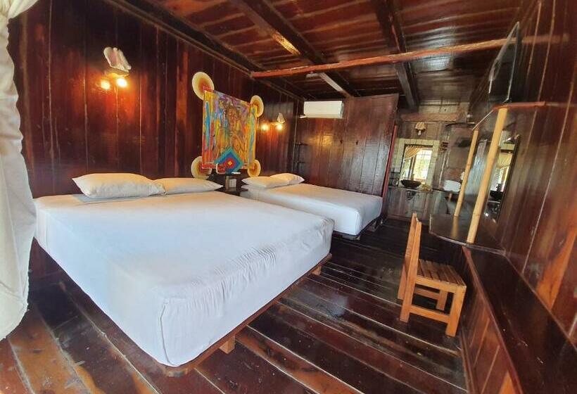 חדר דלוקס נוף לים, Eco Cabañas Bluekay