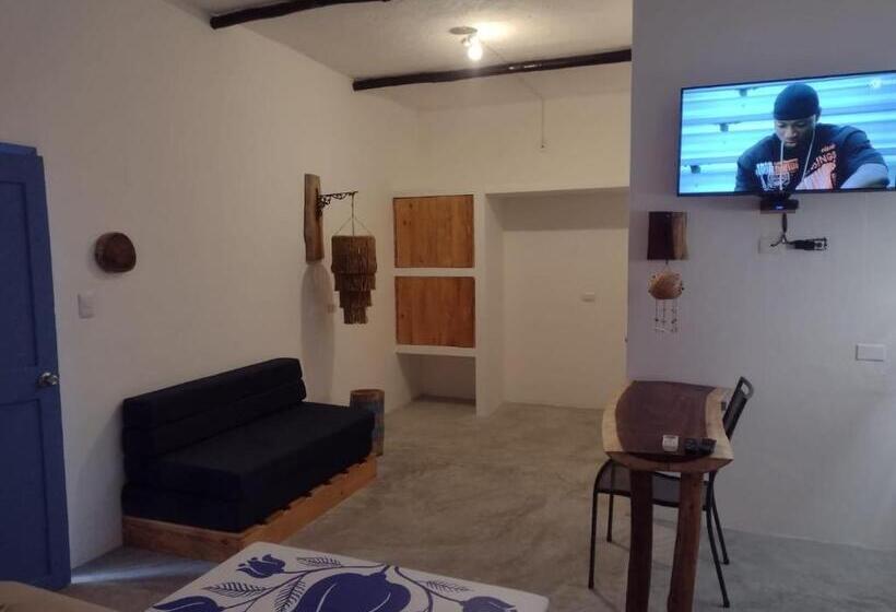 带大床的标准工作室, Mio Tulum Hotel Boutique