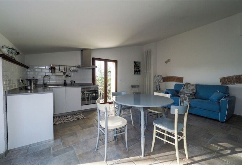 带1个卧室带花园景观的公寓, Cascina Gazzeri Country House
