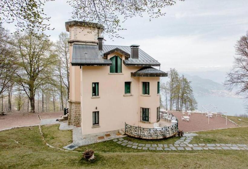 اتاق استاندارد با چشم‌انداز دریاچه, Villa Pizzini Mottarone   Restaurant And Rooms