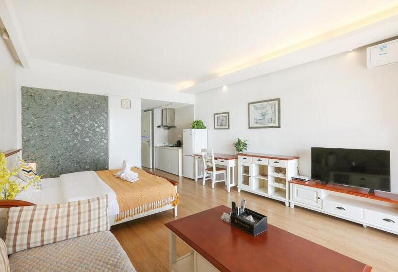 스탠다드 룸 킹사이즈 침대, Huizhou Huayangnian Seaview Guesthouse
