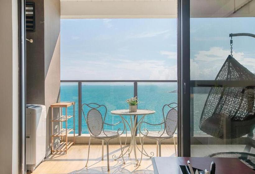 스탠다드 룸 킹사이즈 침대, Huizhou Huayangnian Seaview Guesthouse