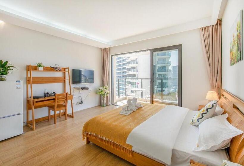 스탠다드 룸 킹사이즈 침대, Huizhou Huayangnian Seaview Guesthouse