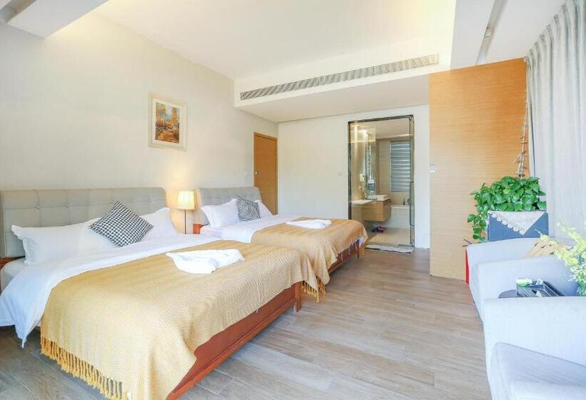 침실 3개 바다 전망 아파트, Huizhou Huayangnian Seaview Guesthouse