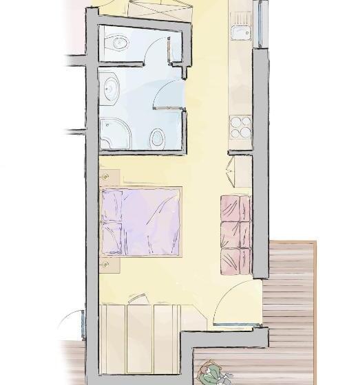 Апартаменты Комфорт 1 Спальня, Pension Oberhof