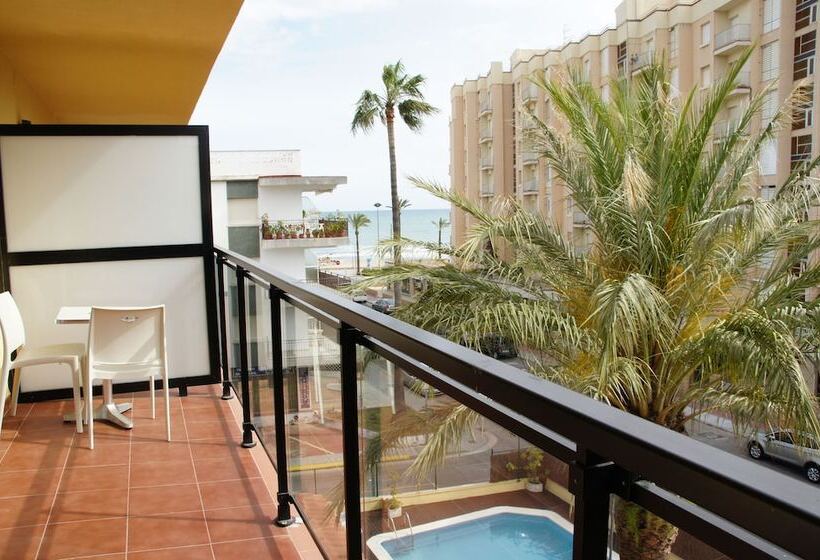غرفة قياسية إطلالة جانبية علي البحر, Adia Hotel Cunit Playa