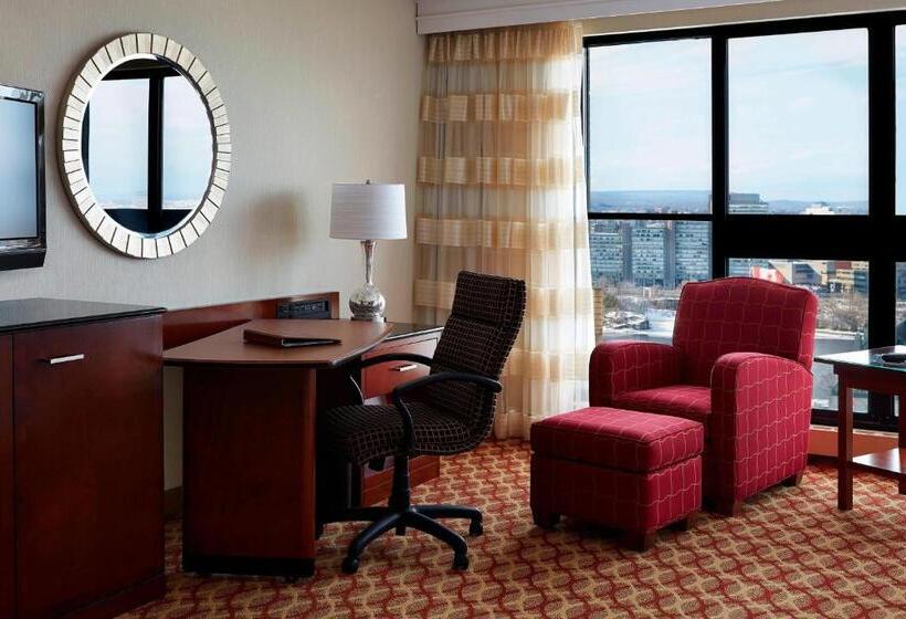 חדר דחוקס עם מיטת קינג, Ottawa Marriott