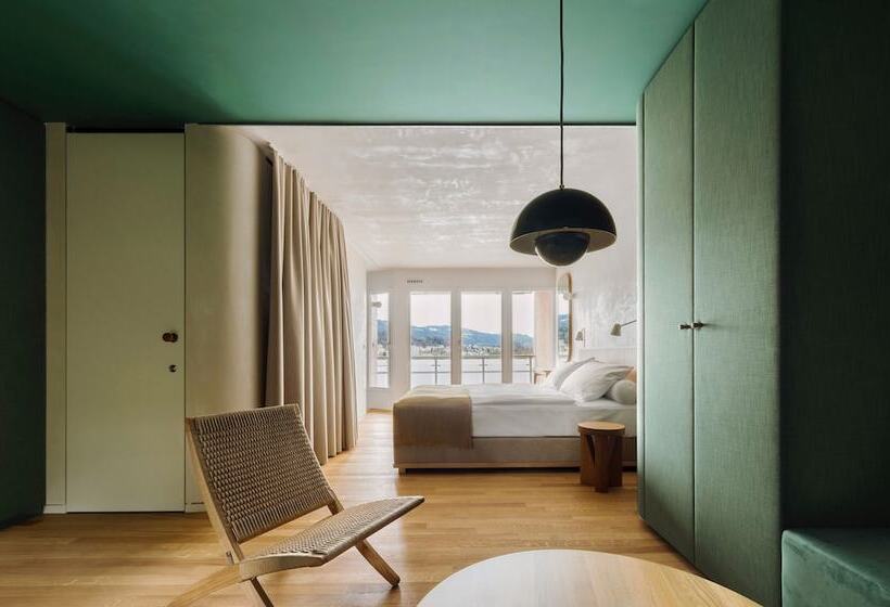 اتاق استاندارد با چشم‌انداز دریاچه, Hermitage Lake Lucerne   Beach Club & Lifestyle