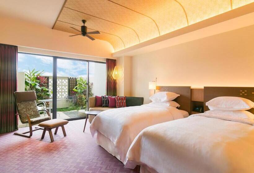 اتاق پریمیوم با چشم‌انداز باغ, Sheraton Okinawa Sunmarina Resort