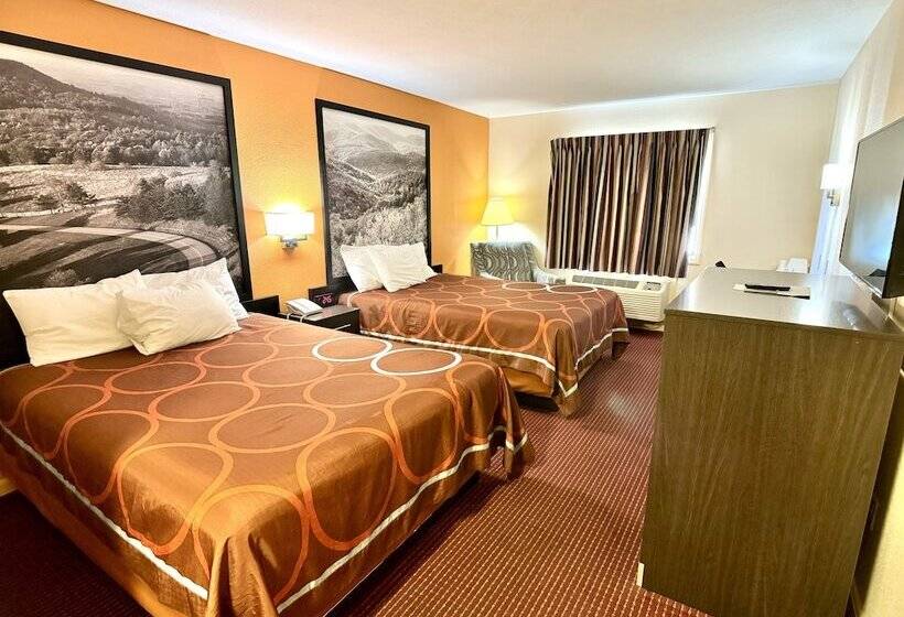 Номер Стандарт 2 Двуспальные Кровати, Super 8 By Wyndham Hillsville