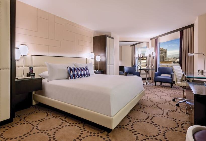 اتاق دلوکس با تخت کینگ و چشم‌انداز, Harrah's Hotel and Casino Las Vegas
