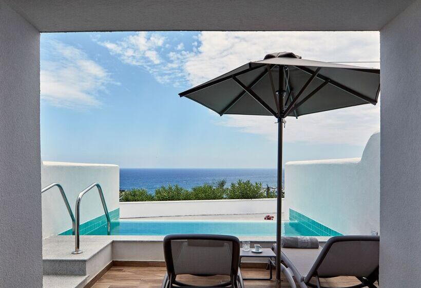 اتاق استاندارد با چشم‌انداز دریا, Esperos Village Blue & Spa  Adults Only