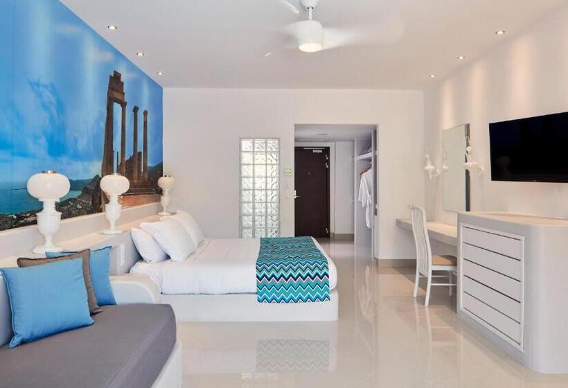 اتاق استاندارد با چشم‌انداز استخر, Esperos Village Blue & Spa  Adults Only