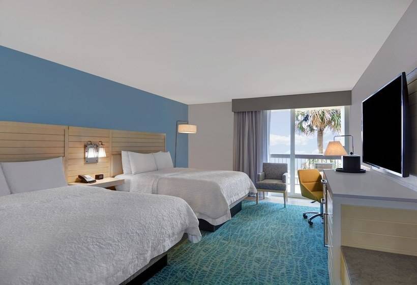 Номер Стандарт 2 Двуспальные Кровати, Hampton Inn Jacksonville Beach/oceanfront