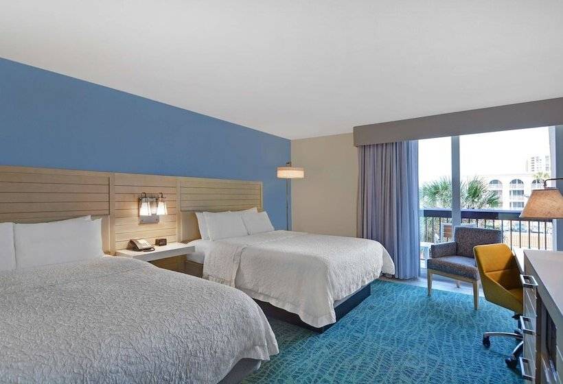Номер Стандарт 2 Двуспальные Кровати, Hampton Inn Jacksonville Beach/oceanfront